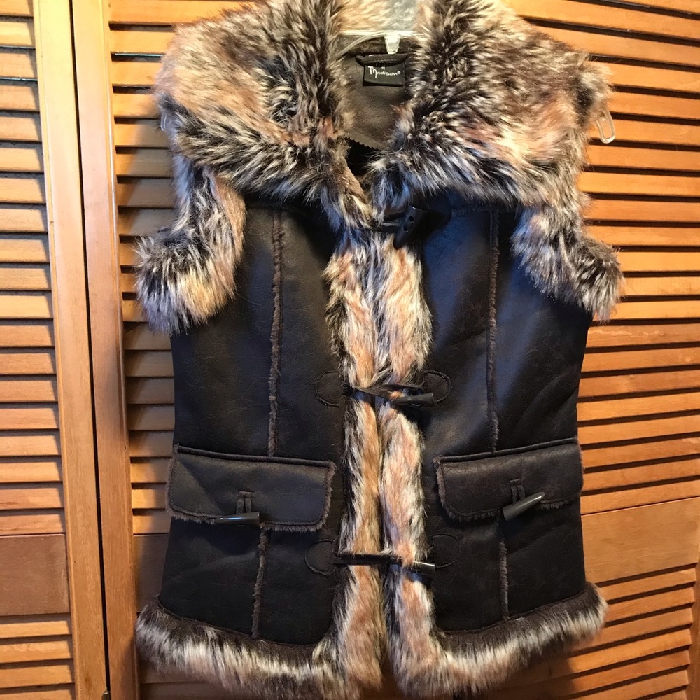 Mercer & Madison Faux Leather with Faux Fur
